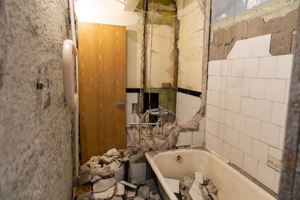 Shower Tile Demolition in Roanoke