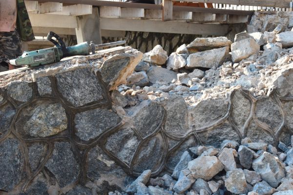 Retaining Wall Demolition in Roanoke