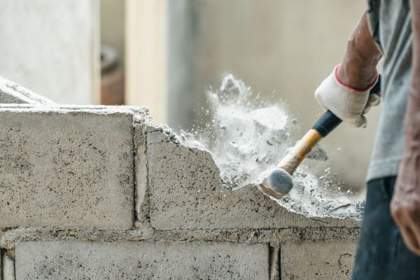 Block Wall Demolition in Roanoke